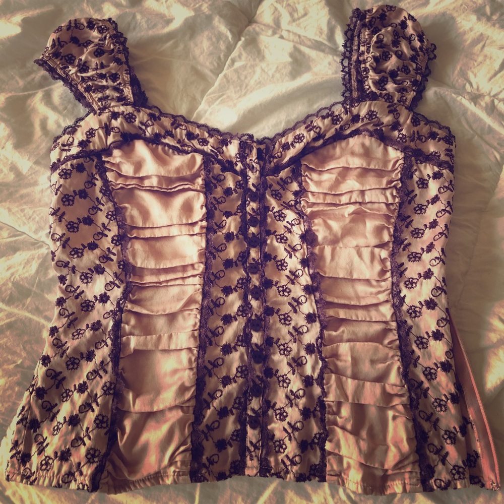 Bebe corset style blouse